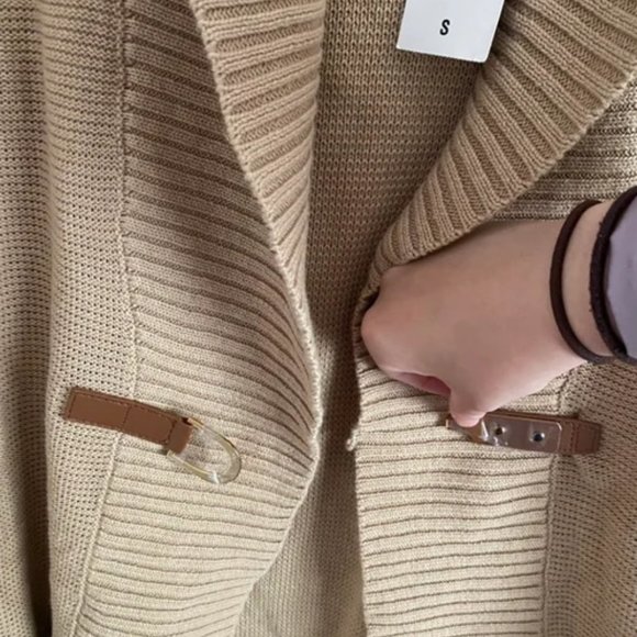 Tan Vest Cardigan - Picture 3 of 3